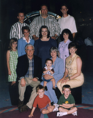 Corky Randolph, his kids and his grandkids